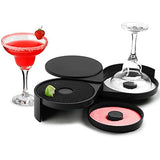 Greenco GRC0249 3 Tier Bar Glass Rimmer for Margarita and Cocktail