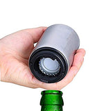 Destapador de cerveza, abridor de botellas automático de acero inoxidable con imán para las corcholatas, ideal en hogar, bar o restaurante con diseño vanguardista y calidad premium