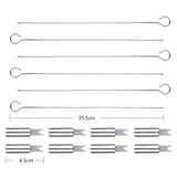 BBQ Tools Set RabbitStorm- Set de 18 Utensilios y Cubiertos Profesional para Asador Carne Asada en Acero Inoxidable. Espátula, Pinzas, Tenedores, Pinchos, Cepillo para Asar, etc.Barbacoa al Aire libre, Picnic de Camping -Kit de Regalo