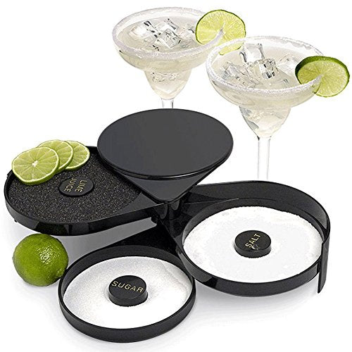 Greenco GRC0249 3 Tier Bar Glass Rimmer for Margarita and Cocktail