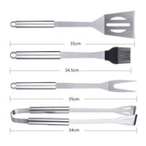 BBQ Tools Set RabbitStorm- Set de 18 Utensilios y Cubiertos Profesional para Asador Carne Asada en Acero Inoxidable. Espátula, Pinzas, Tenedores, Pinchos, Cepillo para Asar, etc.Barbacoa al Aire libre, Picnic de Camping -Kit de Regalo