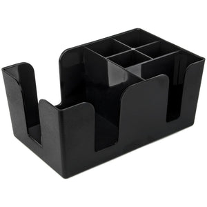 Bar servilleta & Utensilio Caddy – 6 Compartimiento organizador para la celebración de restaurante, suministros Beverage Servilletas de cóctel & accesorios por cocktailor