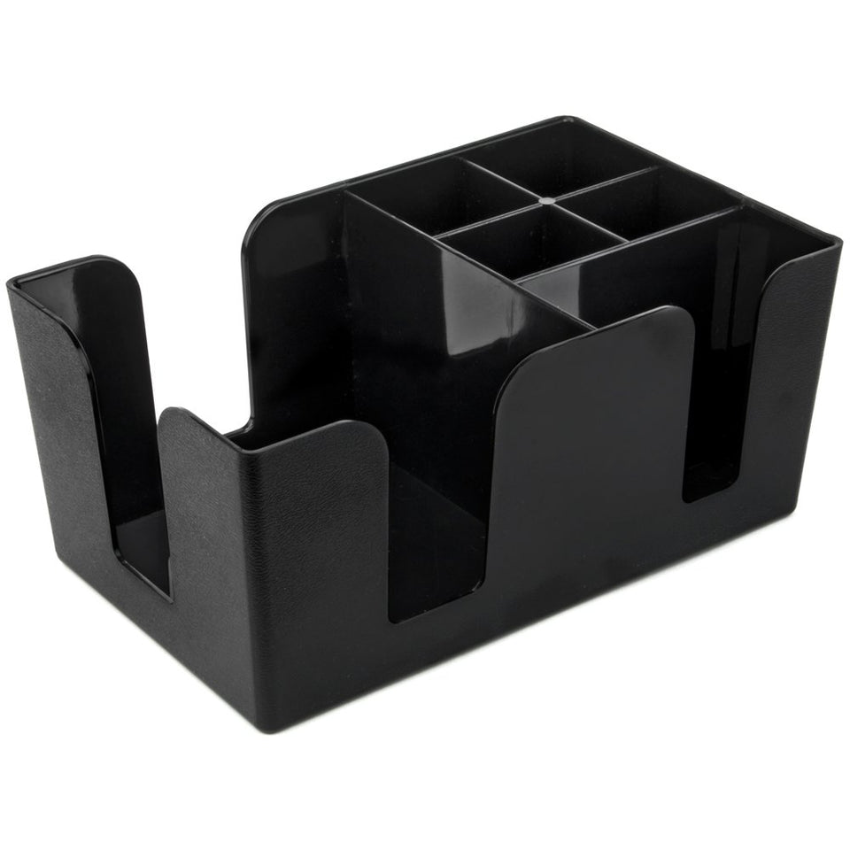 Bar servilleta & Utensilio Caddy – 6 Compartimiento organizador para la celebración de restaurante, suministros Beverage Servilletas de cóctel & accesorios por cocktailor