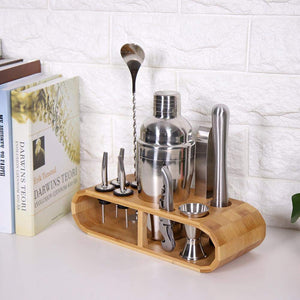 Wifehelper Cocktail Shaker Set Mixer Drink Bartender Martini Tools Stainless Steel Bar Kit Professional