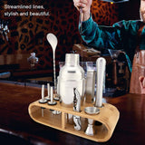 Wifehelper Cocktail Shaker Set Mixer Drink Bartender Martini Tools Stainless Steel Bar Kit Professional