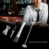 Bartender Kit - Juego de preparación de cócteles con Juego de Utensilios de Bar Jigger, Muddler, Licor, vertido, Cuchara mezcladora para Uso doméstico Profesional, Acero Inoxidable