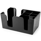 Bar servilleta & Utensilio Caddy – 6 Compartimiento organizador para la celebración de restaurante, suministros Beverage Servilletas de cóctel & accesorios por cocktailor