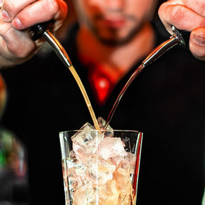 10 Piezas Vertedores para Vino con Cuchara de mezcla del cóctel de la barra de la manija de 12 pulgadas, SENHAI Acero inoxidable Aireador / Vertedor para Vino + Cuchara para bar Barra de acero inoxidable cuchara