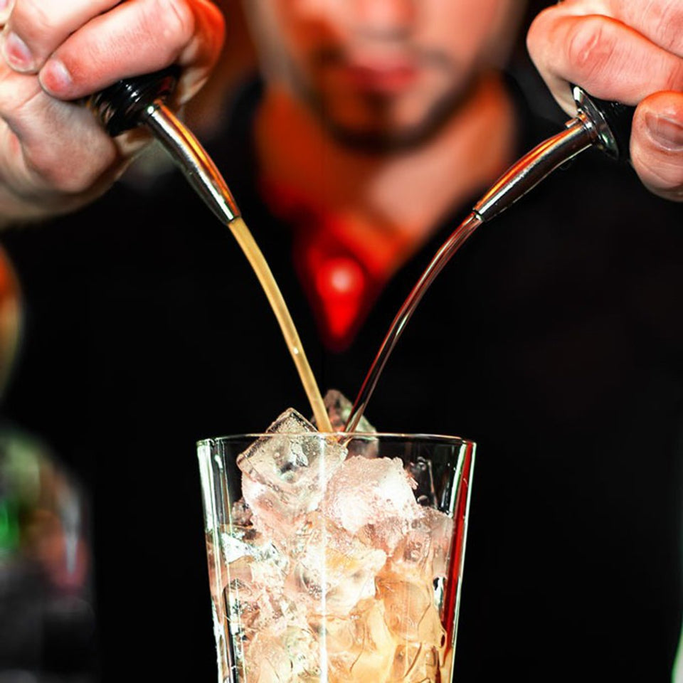 10 Piezas Vertedores para Vino con Cuchara de mezcla del cóctel de la barra de la manija de 12 pulgadas, SENHAI Acero inoxidable Aireador / Vertedor para Vino + Cuchara para bar Barra de acero inoxidable cuchara