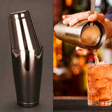 Boston Juego de coctelera para cantineros profesionales, incluye coctelera de latas de 532 ml y 828 ml, colador, medidor, mortero, cuchara mezcladora y vertedor de cóctel (9 piezas), Black-9 Piece