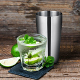 Juego de 10 piezas de coctelera de acero inoxidable para medir el hielo, colador de hielo, cuchara para mezclar las utensilios de bar