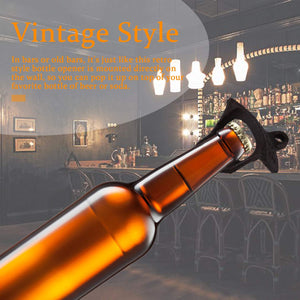 Antiguo Moho Estilo Bar Pub Cerveza Botella Top Tapón Abridor Acero al Carbono Vintage Ecológico para Botella Cerveza y Tapa de Vidrio