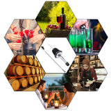 10 Piezas Vertedores para Vino con Cuchara de mezcla del cóctel de la barra de la manija de 12 pulgadas, SENHAI Acero inoxidable Aireador / Vertedor para Vino + Cuchara para bar Barra de acero inoxidable cuchara